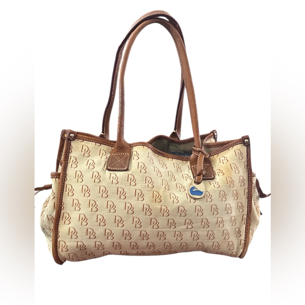 Dooney & Bourke Tan and Brown Signature Tote